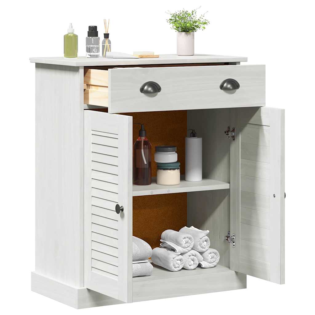 Bathroom Cabinet VIGO White 67.5 x 34 x 80 cm Solid pine wood - Bargainia.com - 