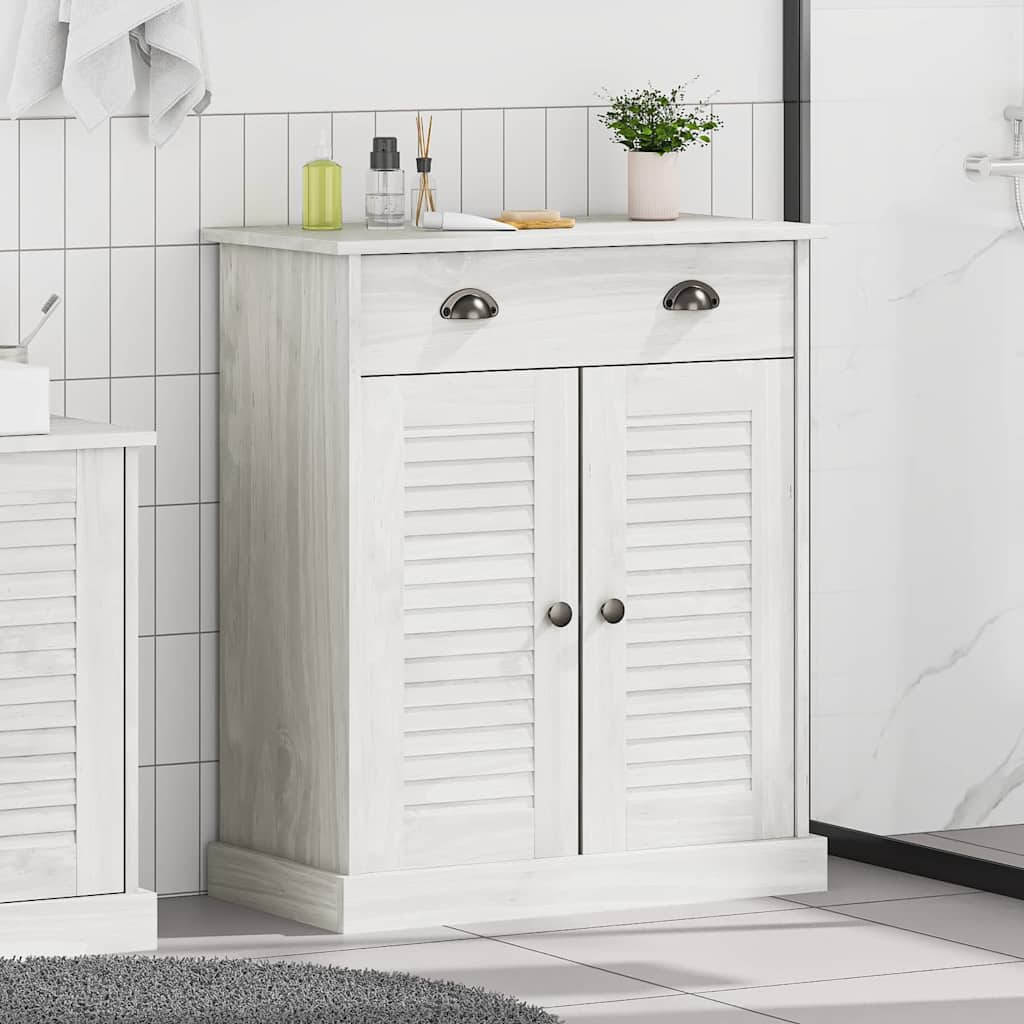 Bathroom Cabinet VIGO White 67.5 x 34 x 80 cm Solid pine wood - Bargainia.com - 8721158511324 - 4019110