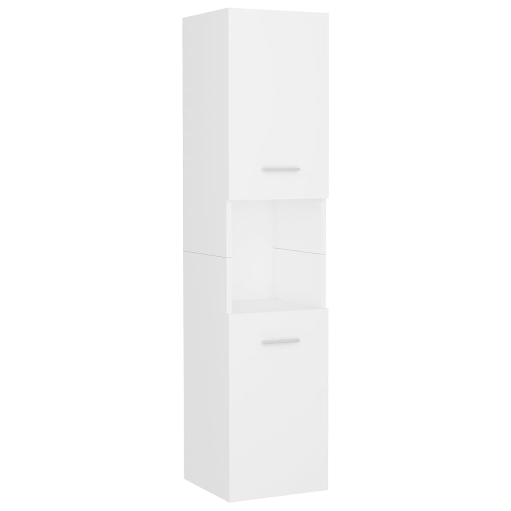 Bathroom Cabinet White 30x30x130 cm Engineered Wood - Bargainia.com - 8720286221822 - 804997