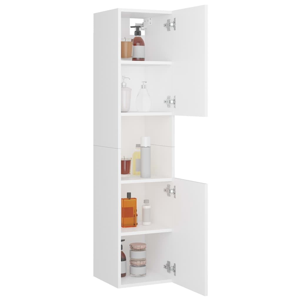Bathroom Cabinet White 30x30x130 cm Engineered Wood - Bargainia.com - 8720286221822 - 804997