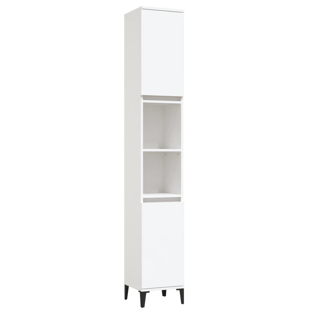 Bathroom Cabinet White 30x30x190 cm Engineered Wood - Bargainia.com - 8720845738228 - 819796