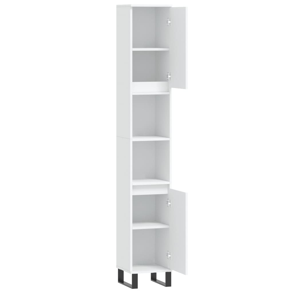 Bathroom Cabinet White 30x30x190 cm Engineered Wood - Bargainia.com - 8720845875510 - 831540