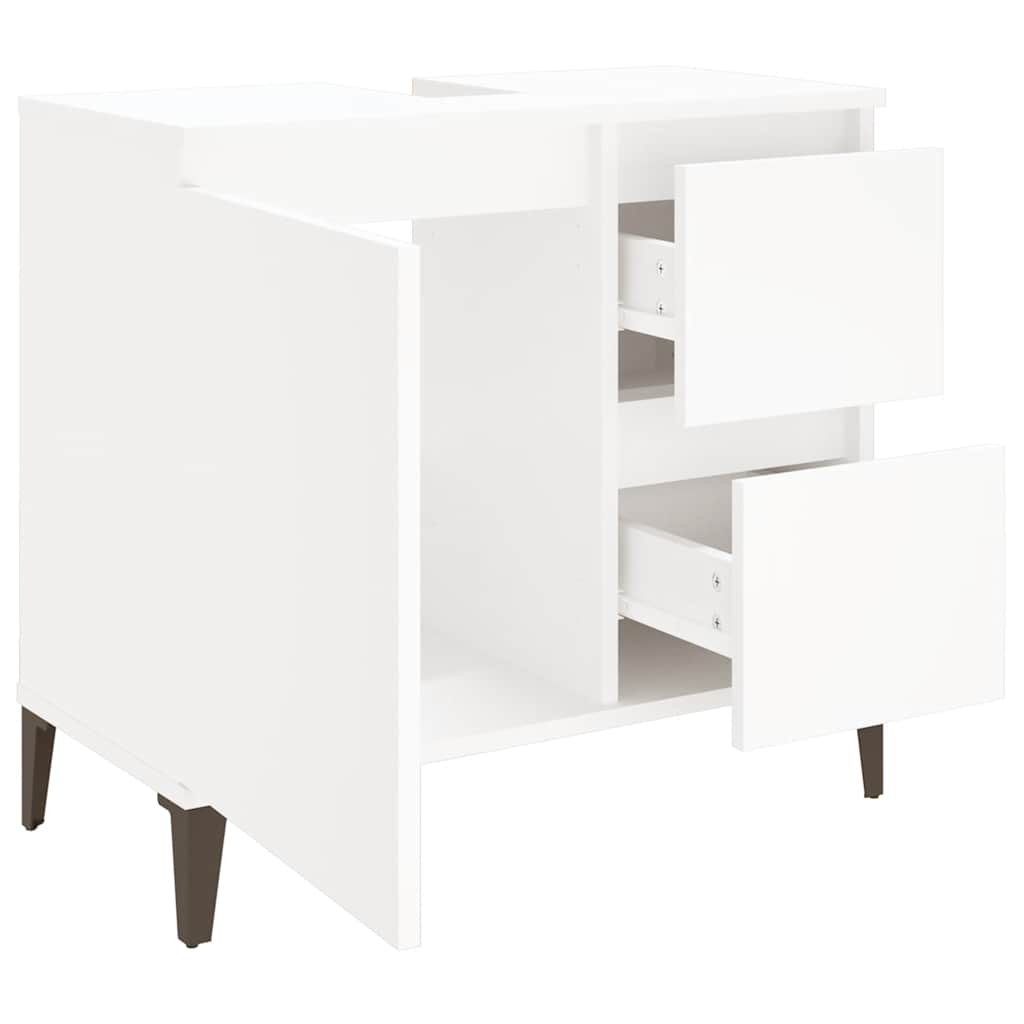 Bathroom Cabinet White 65x33x60 cm Engineered Wood - Bargainia.com - 8720845738549 - 819828