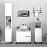 Bathroom Cabinet White 65x33x60 cm Engineered Wood - Bargainia.com - 8720845738549 - 819828