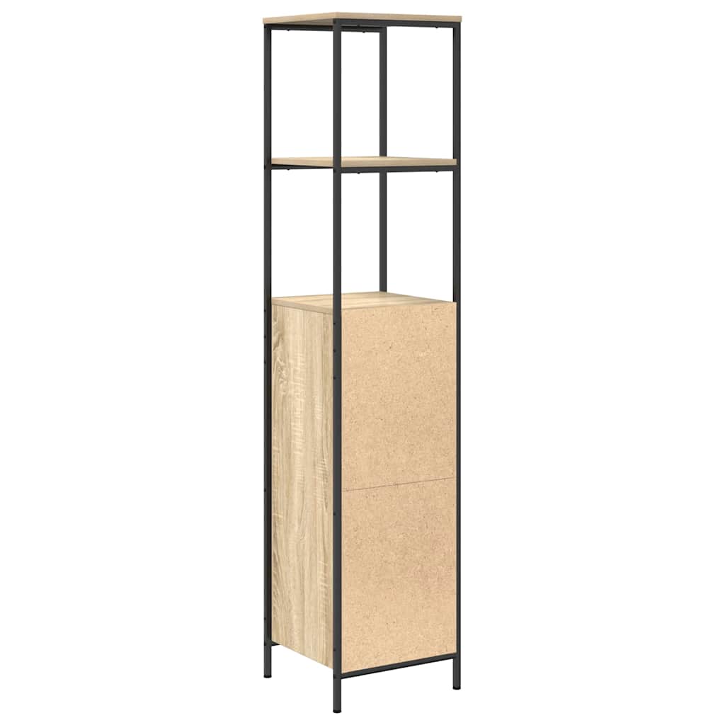 Bathroom Cabinet with Shelves Sonoma Oak 36x35x165 cm - Bargainia.com - 