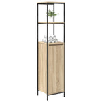 Bathroom Cabinet with Shelves Sonoma Oak 36x35x165 cm - Bargainia.com - 