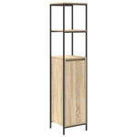 Bathroom Cabinet with Shelves Sonoma Oak 36x35x165 cm - Bargainia.com - 