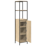 Bathroom Cabinet with Shelves Sonoma Oak 36x35x165 cm - Bargainia.com - 