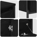 Bathroom Furniture Set 3 pcs Black oak 90 x 34.5 x 60 cm - Bargainia.com - 