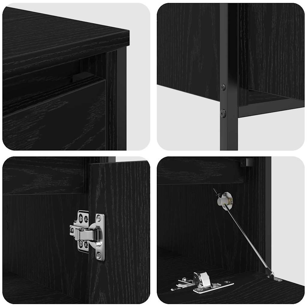 Bathroom Furniture Set 3 pcs Black oak 90 x 34.5 x 60 cm - Bargainia.com - 8721158712097 - 3328359
