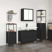 Bathroom Furniture Set 3 pcs Black oak 90 x 34.5 x 60 cm - Bargainia.com - 8721158712097 - 3328359