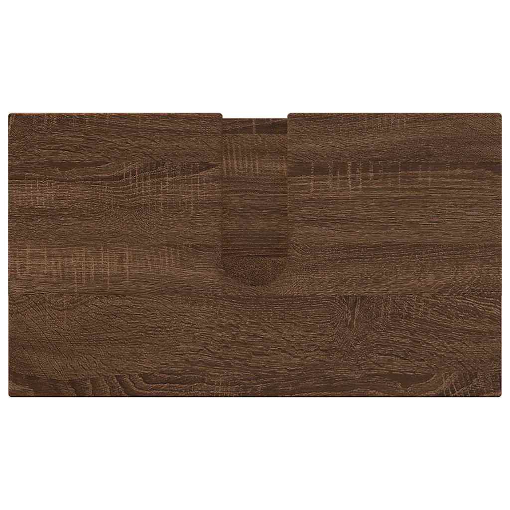 Bathroom Furniture Set 3 pcs Brown oak 61 x 35 x 64 cm - Bargainia.com - 8721288869371 - 3392960