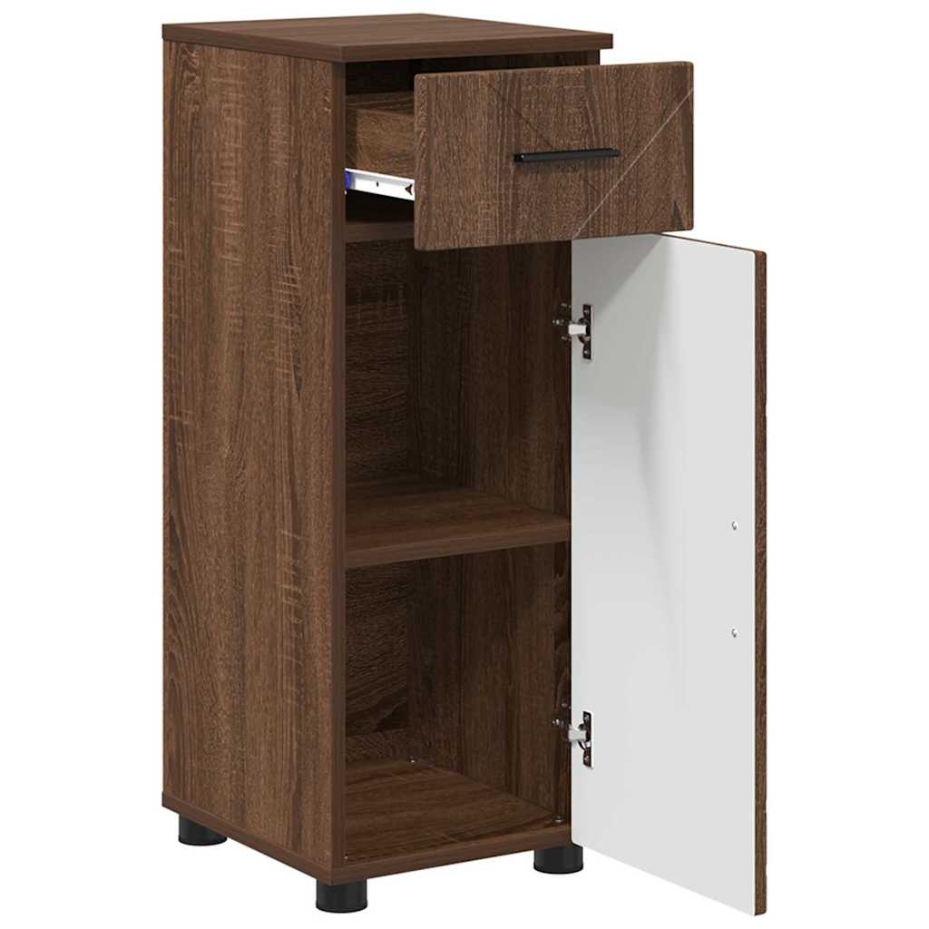 Bathroom Furniture Set 3 pcs Brown oak 61 x 35 x 64 cm - Bargainia.com - 8721288869371 - 3392960