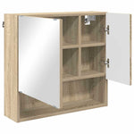 Bathroom Furniture Set 3 pcs Sonoma oak 61 x 35 x 64 cm - Bargainia.com - 