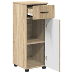 Bathroom Furniture Set 3 pcs Sonoma oak 61 x 35 x 64 cm - Bargainia.com - 