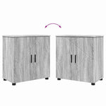 Bathroom Furniture Set 4 pcs Grey sonoma 61 x 35 x 64 cm - Bargainia.com - 