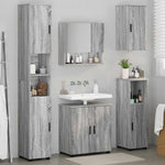 Bathroom Furniture Set 5 pcs Grey sonoma 61 x 35 x 64 cm - Bargainia.com - 