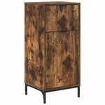 Bathroom Furniture Set Smoked Oak Engineered wood, Metal - Bargainia.com - 
