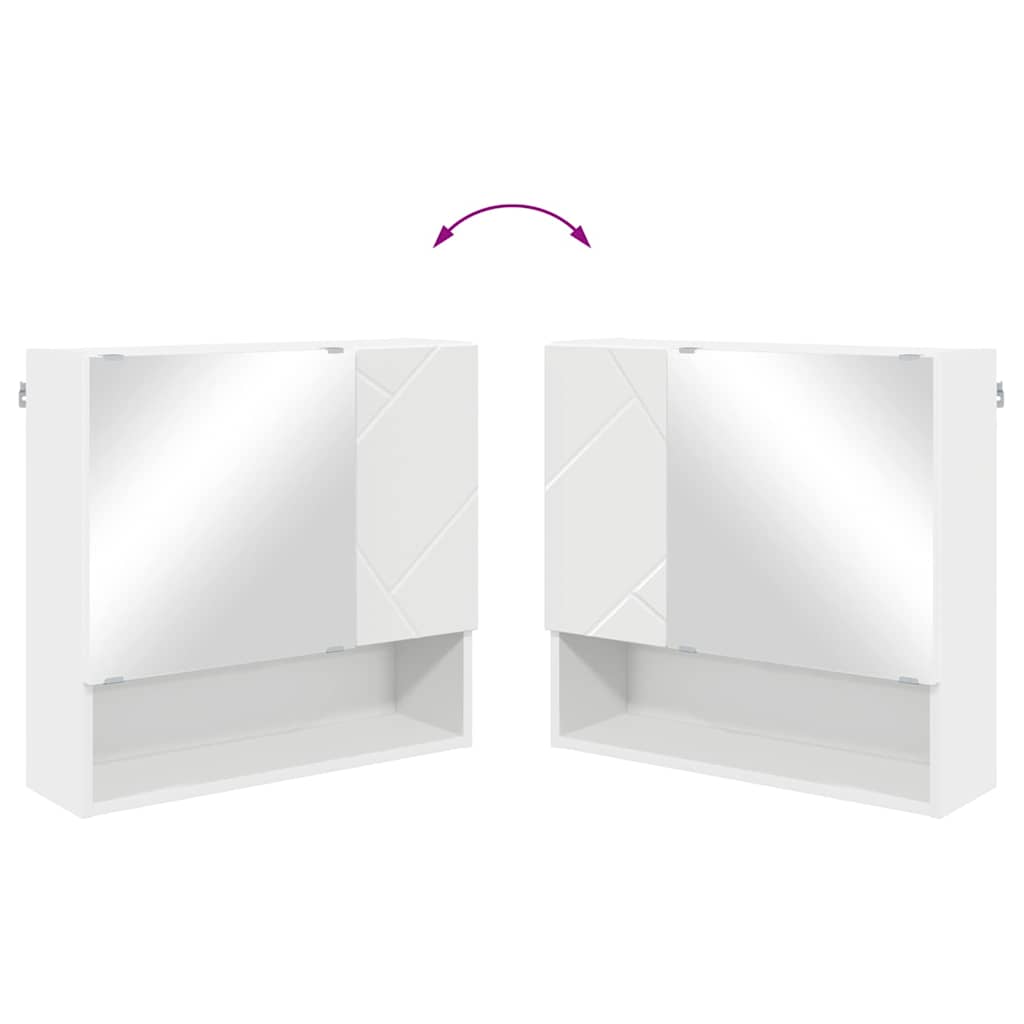 Bathroom Furniture Set Wall - mounted 4 pcs White 61 x 35 x 64 cm - Bargainia.com - 8721288869807 - 3393003