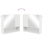 Bathroom Furniture Set Wall - mounted 4 pcs White 61 x 35 x 64 cm - Bargainia.com - 