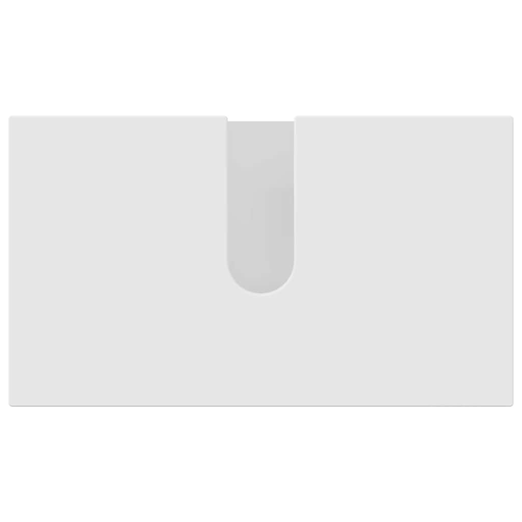 Bathroom Furniture Set Wall - mounted 4 pcs White 61 x 35 x 64 cm - Bargainia.com - 