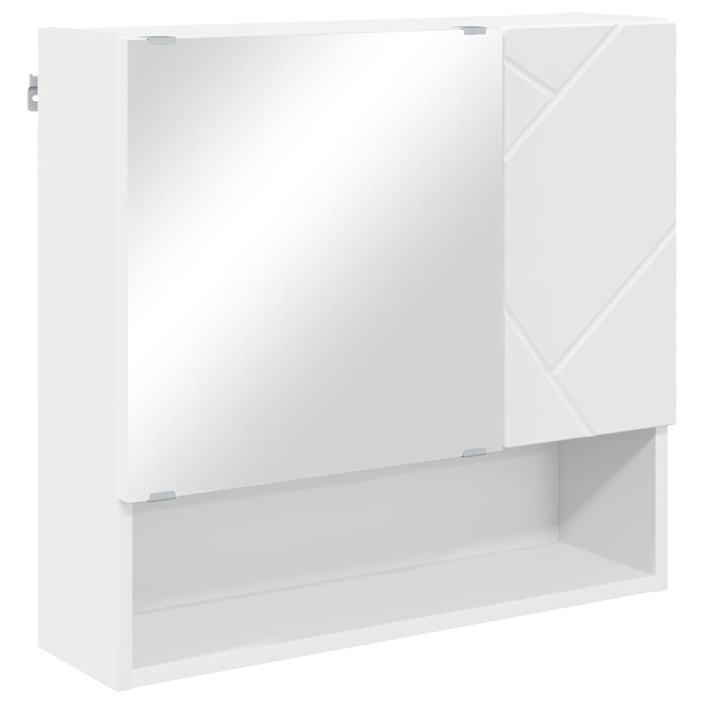 Bathroom Furniture Set Wall - mounted 4 pcs White 61 x 35 x 64 cm - Bargainia.com - 