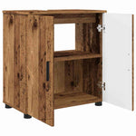 Bathroom Furniture Set with Door 3 pcs Old wood 61 x 35 x 64 cm - Bargainia.com - 