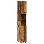 Bathroom Furniture Set with Door 4 pcs Old wood 61 x 35 x 64 cm - Bargainia.com - 