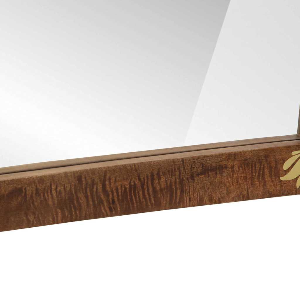 Bathroom Mirror Brown 50 x 70 x 3 cm Solid Mango wood and Glass - Bargainia.com - 