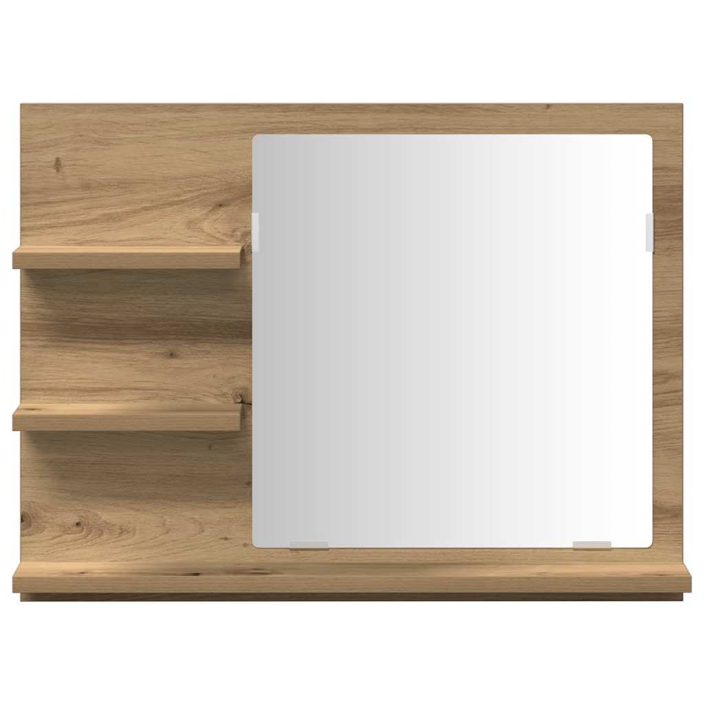 Bathroom Mirror Cabinet Artisan Oak 60x10.5x45 cm - Bargainia.com - 8721158437303 - 856256