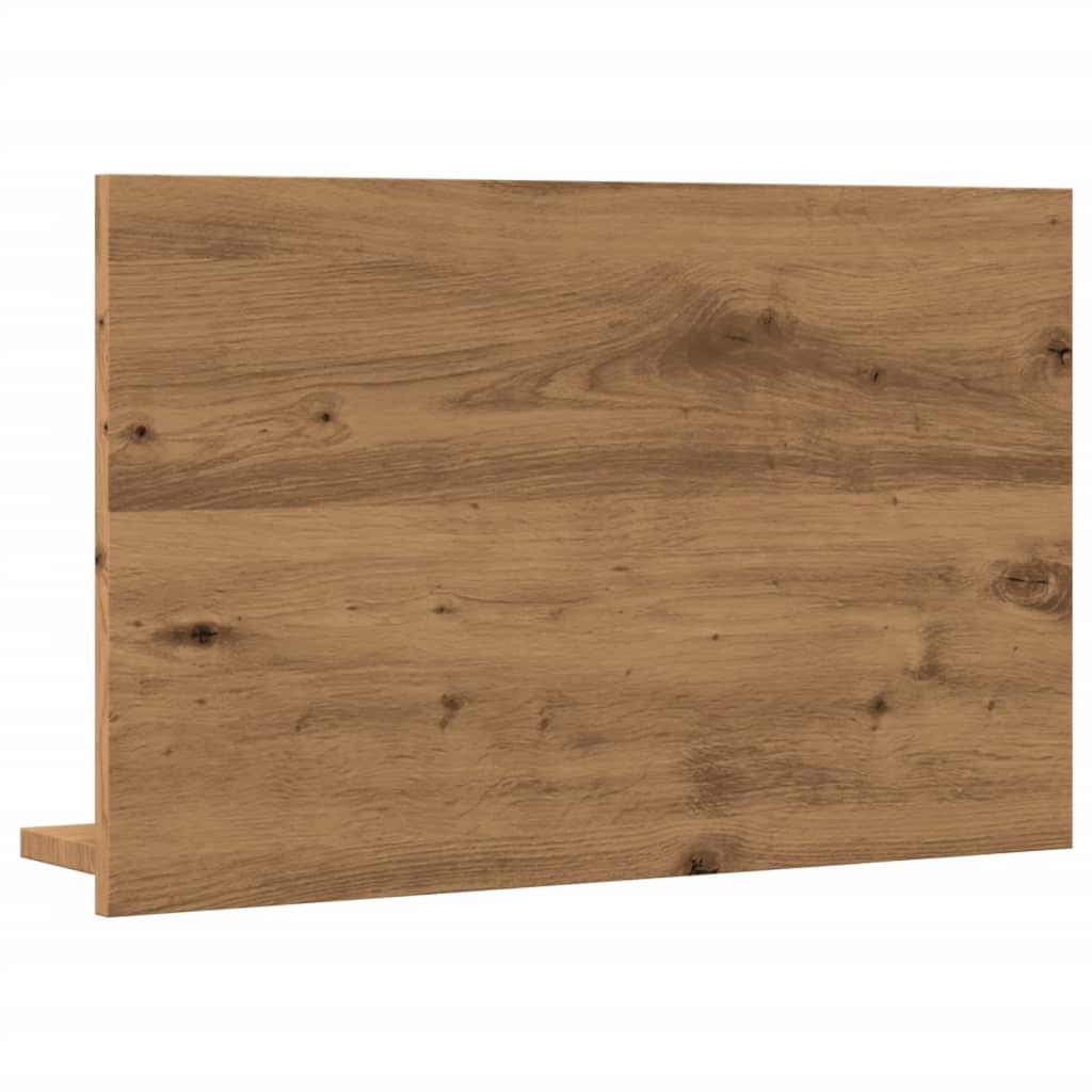 Bathroom Mirror Cabinet Artisan Oak 60x11x37 cm Engineered Wood - Bargainia.com - 