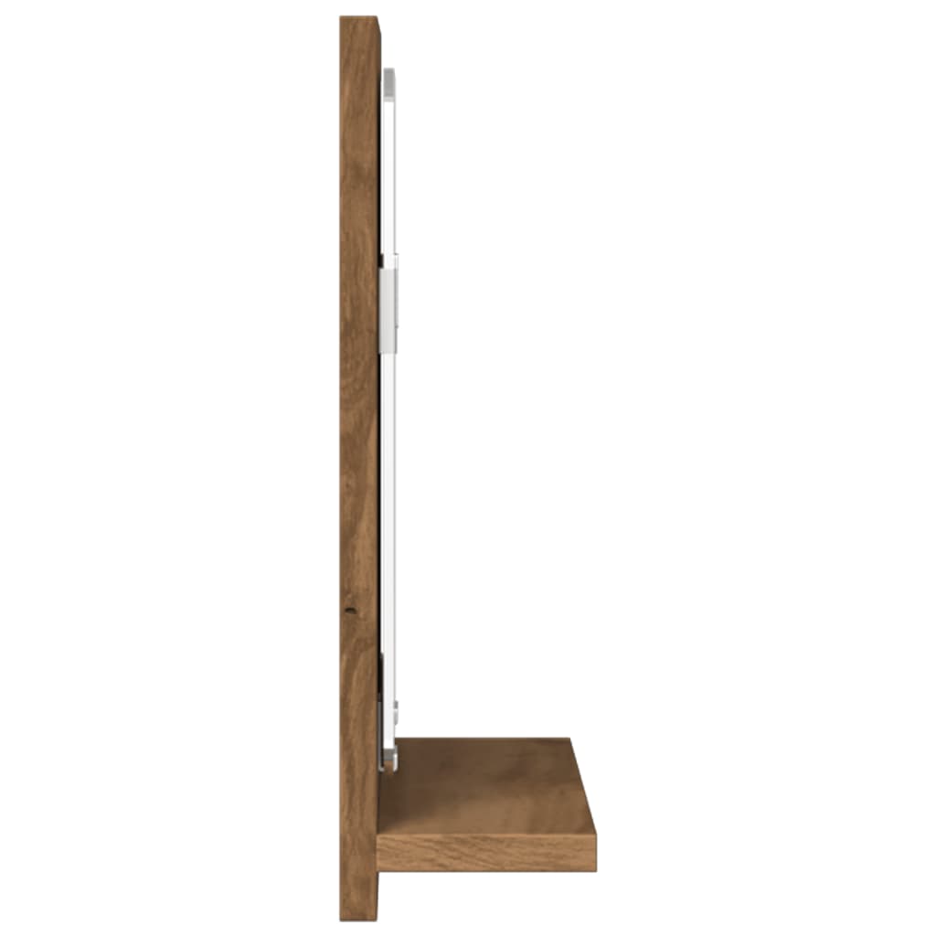 Bathroom Mirror Cabinet Artisan Oak 60x11x37 cm Engineered Wood - Bargainia.com - 