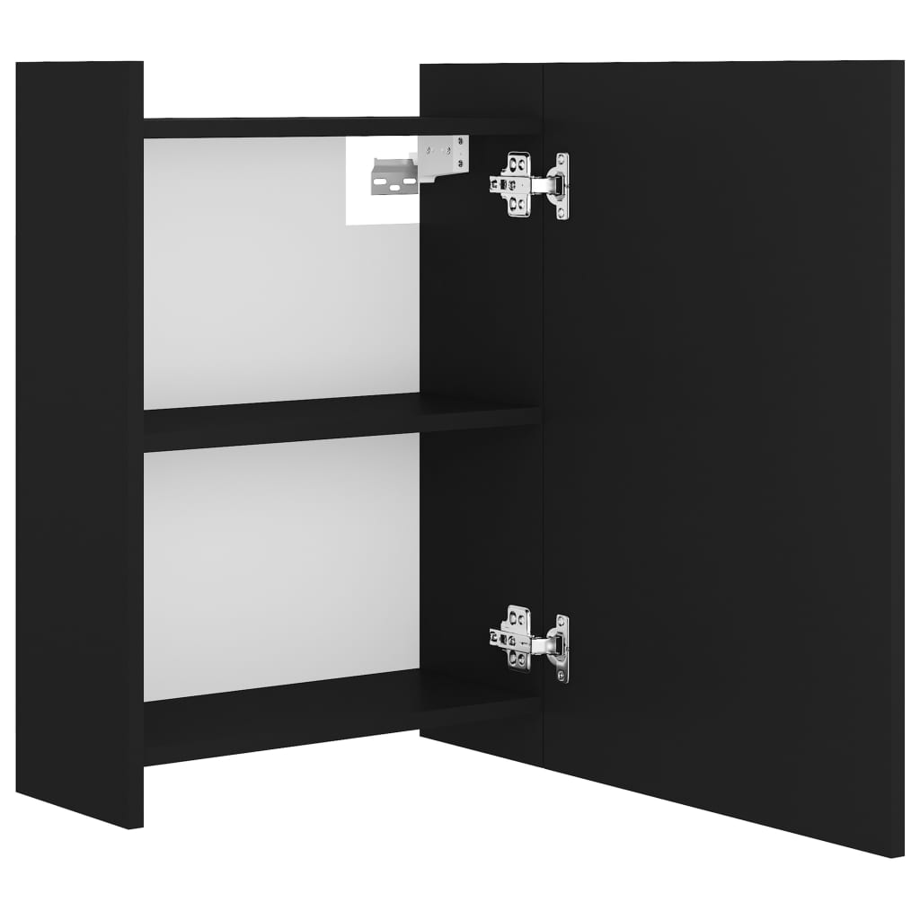 Bathroom Mirror Cabinet Black 62.5x20.5x64 cm Engineered Wood - Bargainia.com - 8720286212226 - 803309
