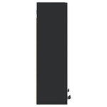 Bathroom Mirror Cabinet Black 64x20x67 cm Engineered Wood - Bargainia.com - 