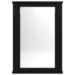 Bathroom Mirror Cabinet Black Oak 42x12x60 cm Engineered Wood - Bargainia.com - 