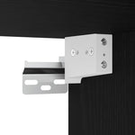 Bathroom Mirror Cabinet Black Oak 42x12x60 cm Engineered Wood - Bargainia.com - 