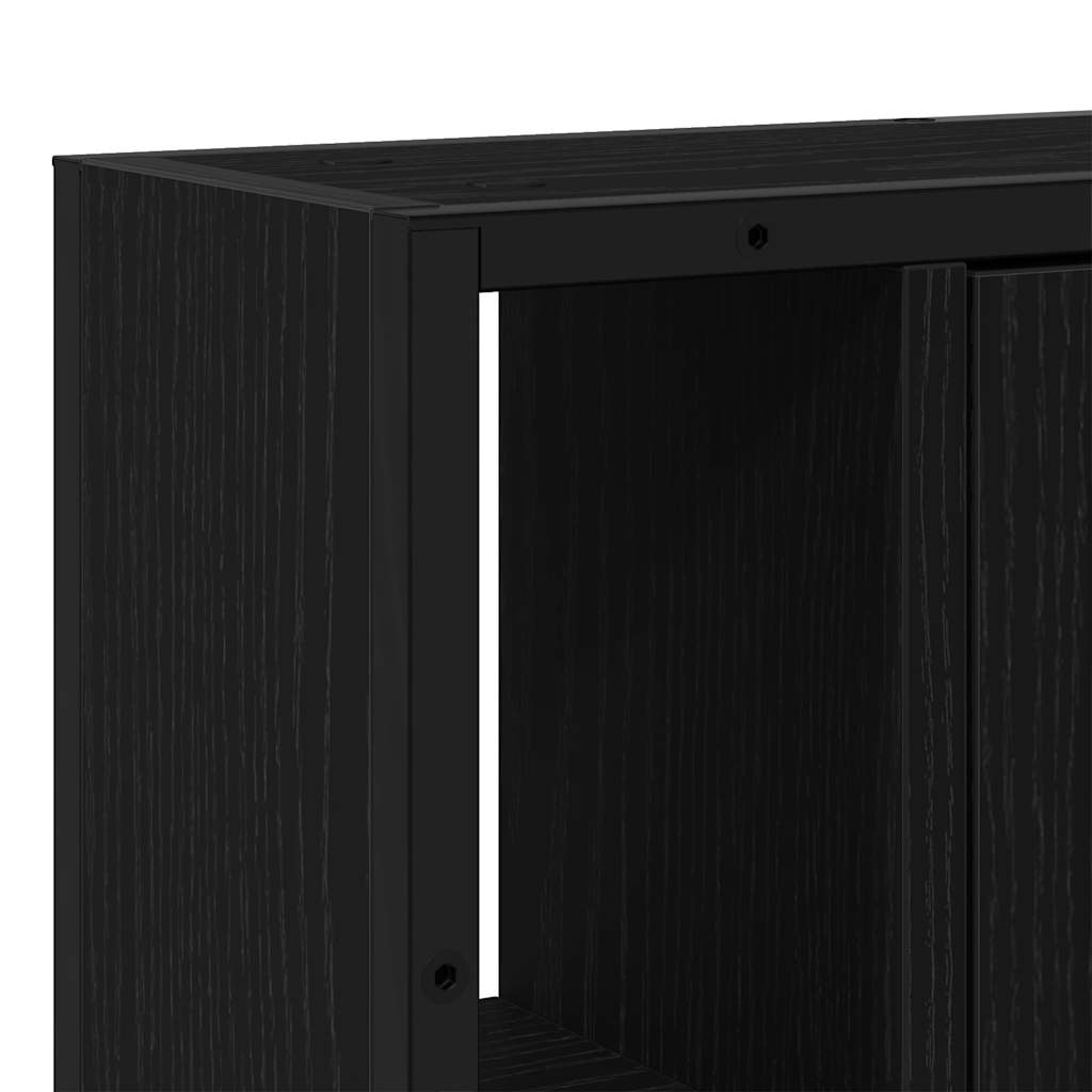 Bathroom Mirror Cabinet Black Oak 60x16x60 cm Engineered Wood - Bargainia.com - 8721158725530 - 862228