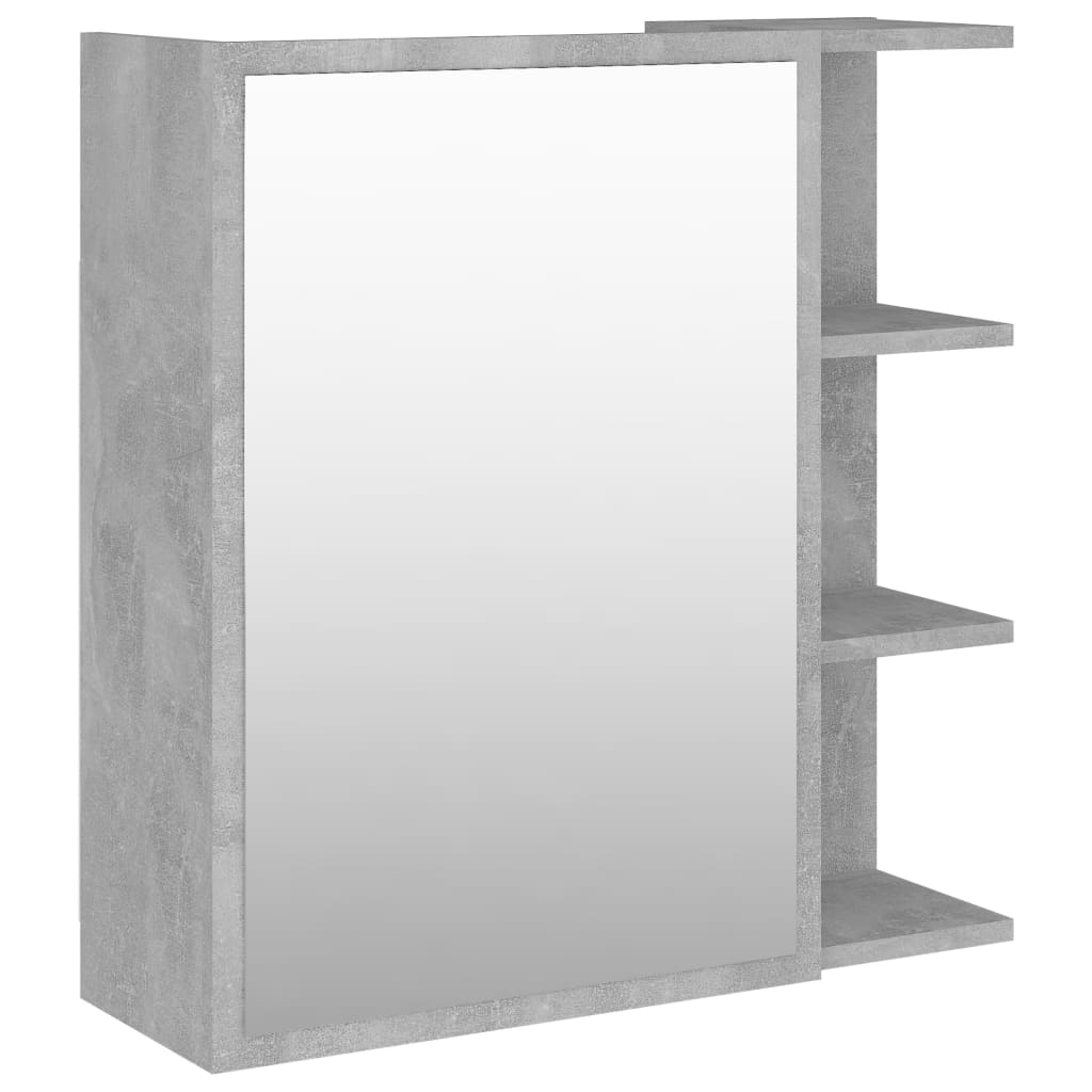Bathroom Mirror Cabinet Concrete Grey 62.5x20.5x64 cm Engineered Wood - Bargainia.com - 8720286212257 - 803312