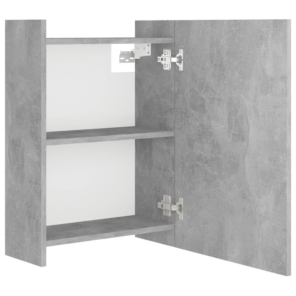 Bathroom Mirror Cabinet Concrete Grey 62.5x20.5x64 cm Engineered Wood - Bargainia.com - 8720286212257 - 803312