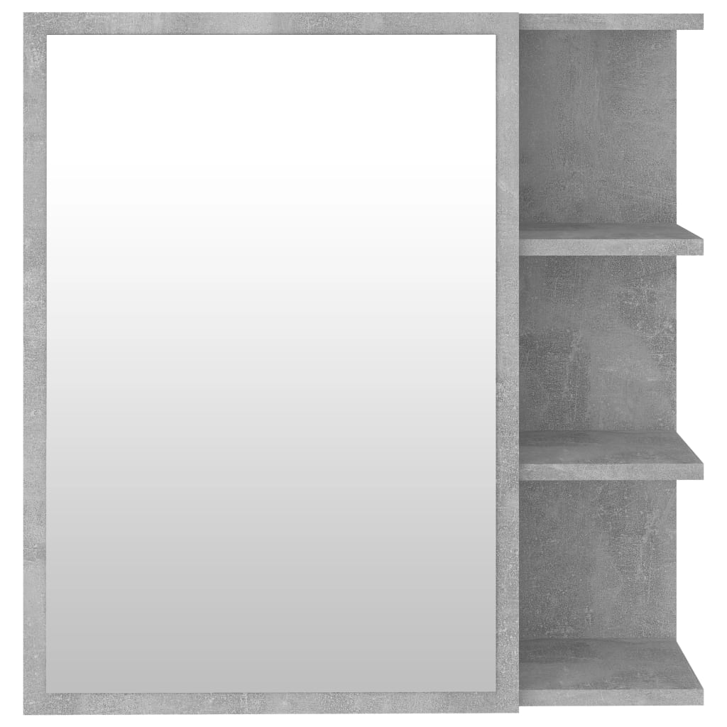 Bathroom Mirror Cabinet Concrete Grey 62.5x20.5x64 cm Engineered Wood - Bargainia.com - 8720286212257 - 803312