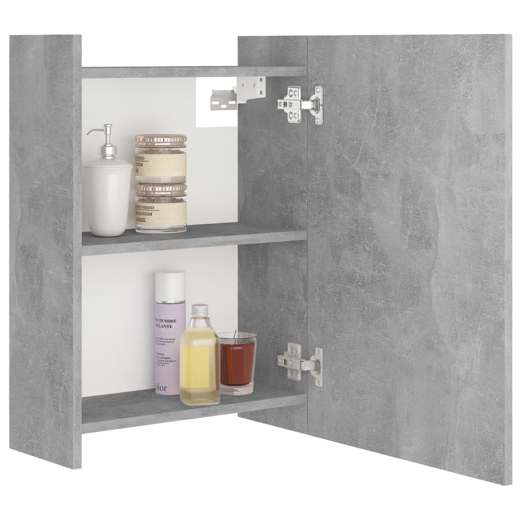 Bathroom Mirror Cabinet Concrete Grey 62.5x20.5x64 cm Engineered Wood - Bargainia.com - 8720286212257 - 803312