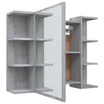 Bathroom Mirror Cabinet Grey Sonoma 80x20.5x64cm Engineered Wood - Bargainia.com - 