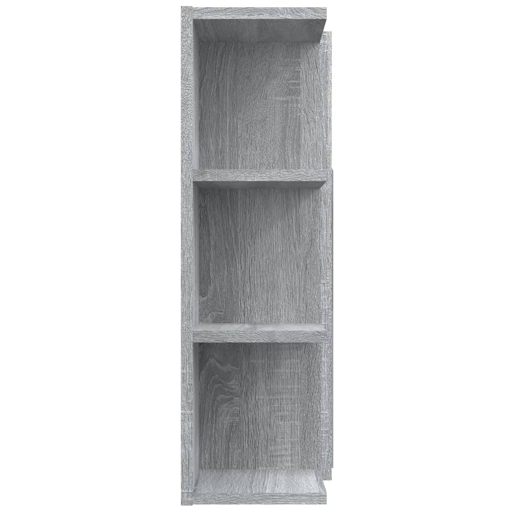 Bathroom Mirror Cabinet Grey Sonoma 80x20.5x64cm Engineered Wood - Bargainia.com - 