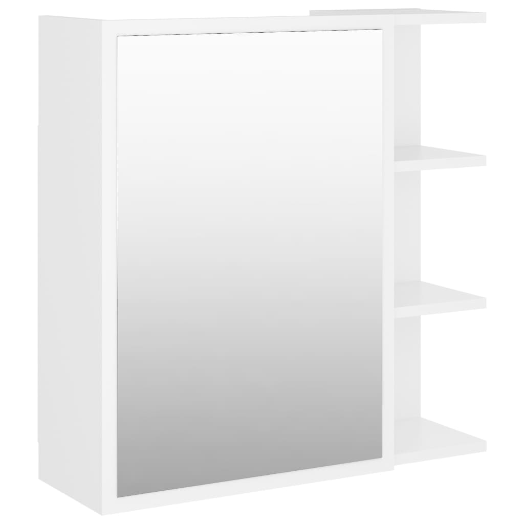 Bathroom Mirror Cabinet White 62.5x20.5x64 cm Engineered Wood - Bargainia.com - 8720286212219 - 803308