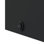 Bathroom Mirror Cabinet with LED Light Black 45x13x52 cm - Bargainia.com - 