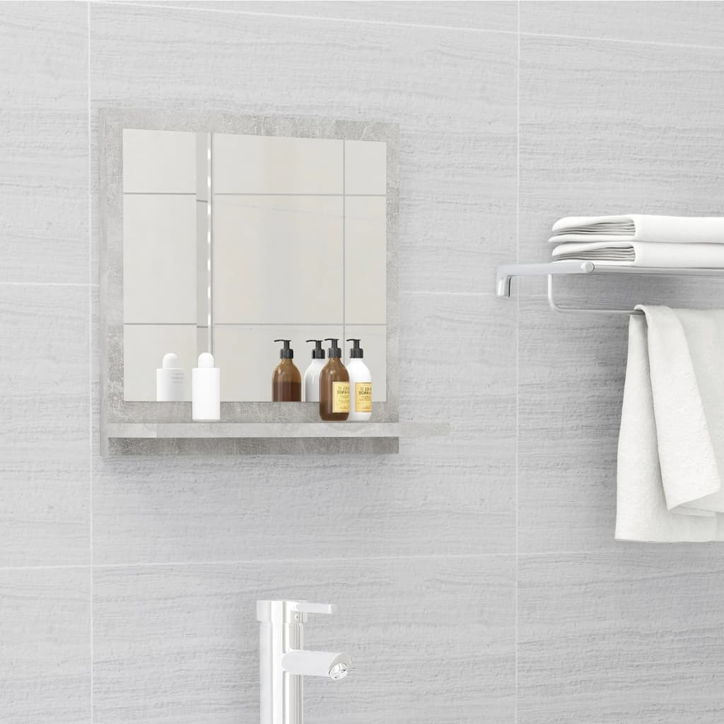 Bathroom Mirror Concrete Grey 40x10.5x37 cm Engineered Wood - Bargainia.com - 8720286218778 - 804557