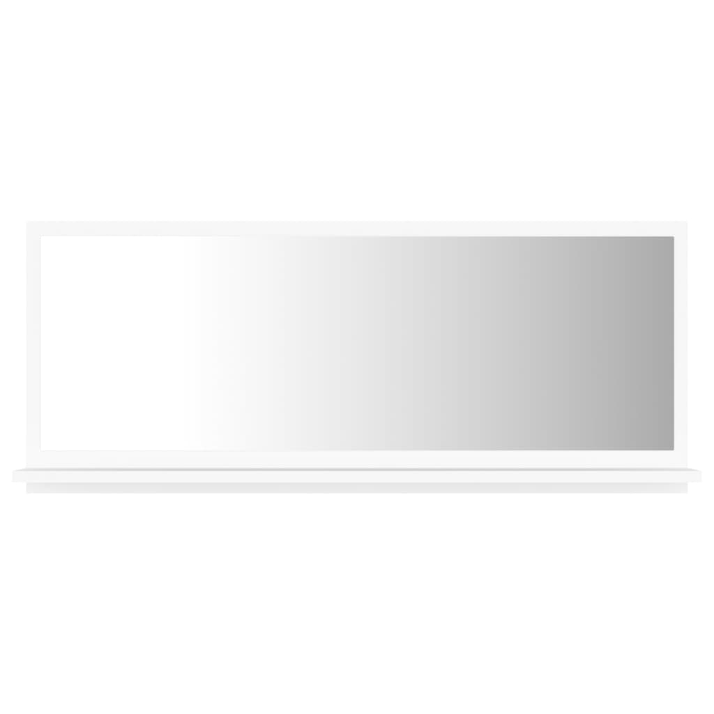 Bathroom Mirror White 90x10.5x37 cm Engineered Wood - Bargainia.com - 