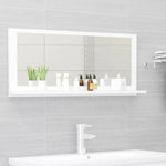Bathroom Mirror White 90x10.5x37 cm Engineered Wood - Bargainia.com - 