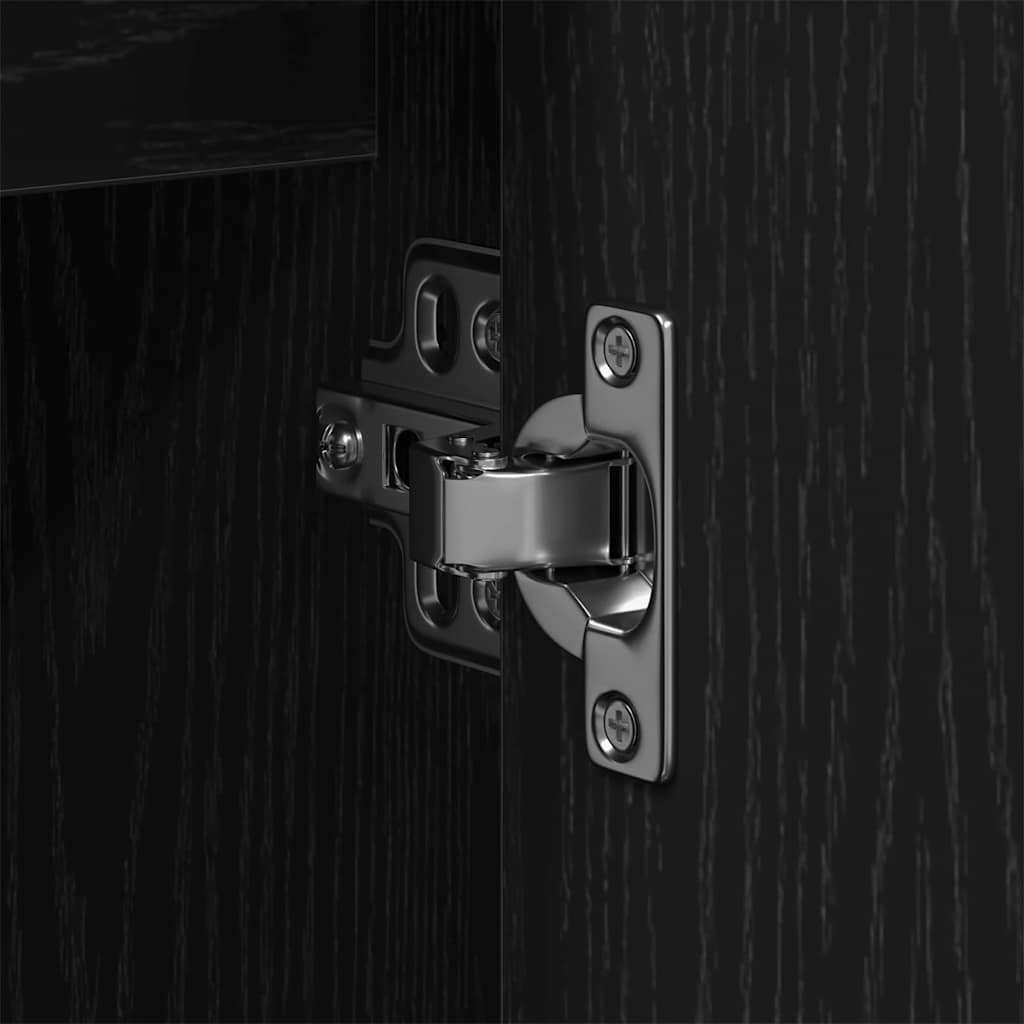 Bathroom Sink Cabinet Black oak 60 x 30 x 60 cm Engineered Wood - Bargainia.com - 8721158774842 - 863118