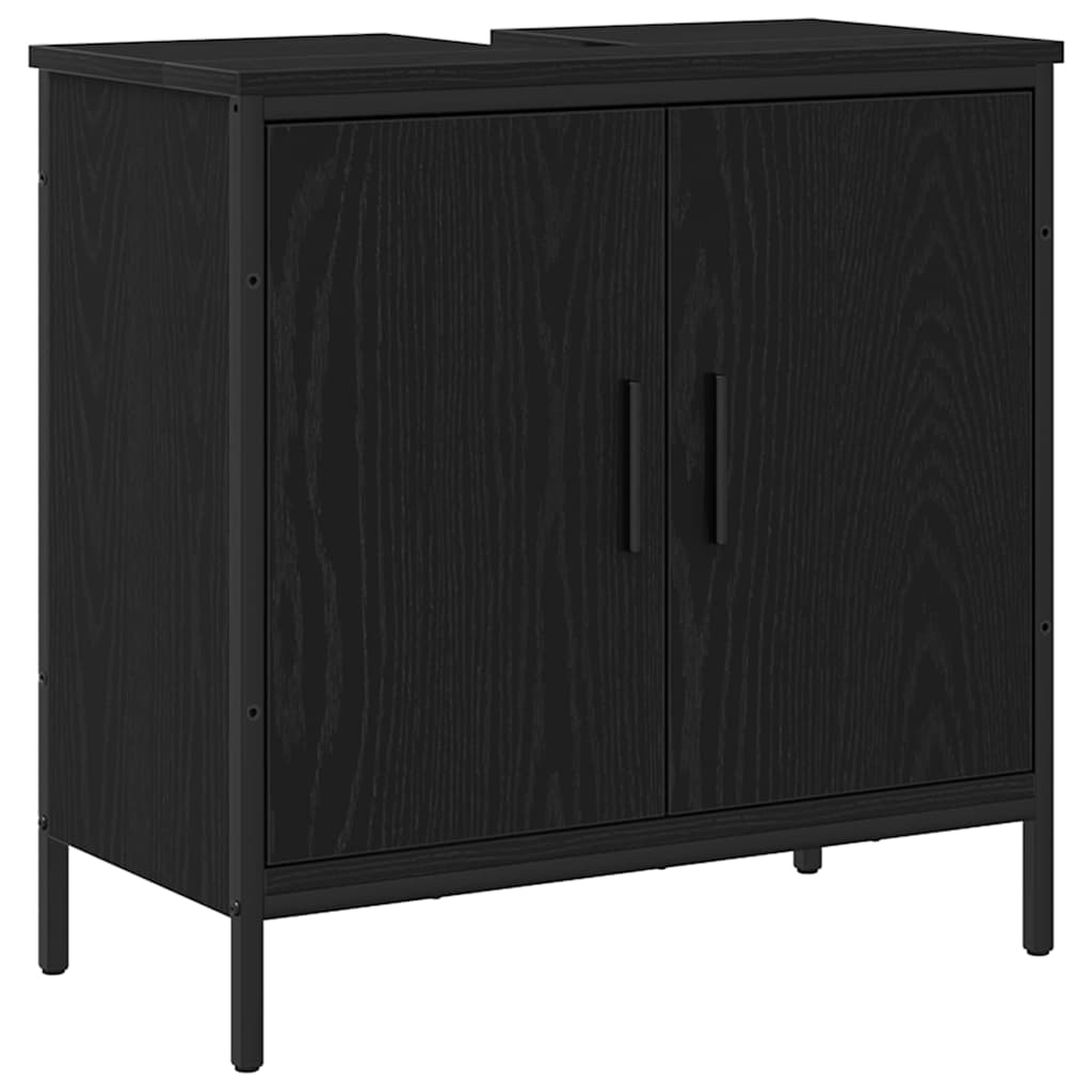 Bathroom Sink Cabinet Black oak 60 x 30 x 60 cm Engineered Wood - Bargainia.com - 8721158774842 - 863118